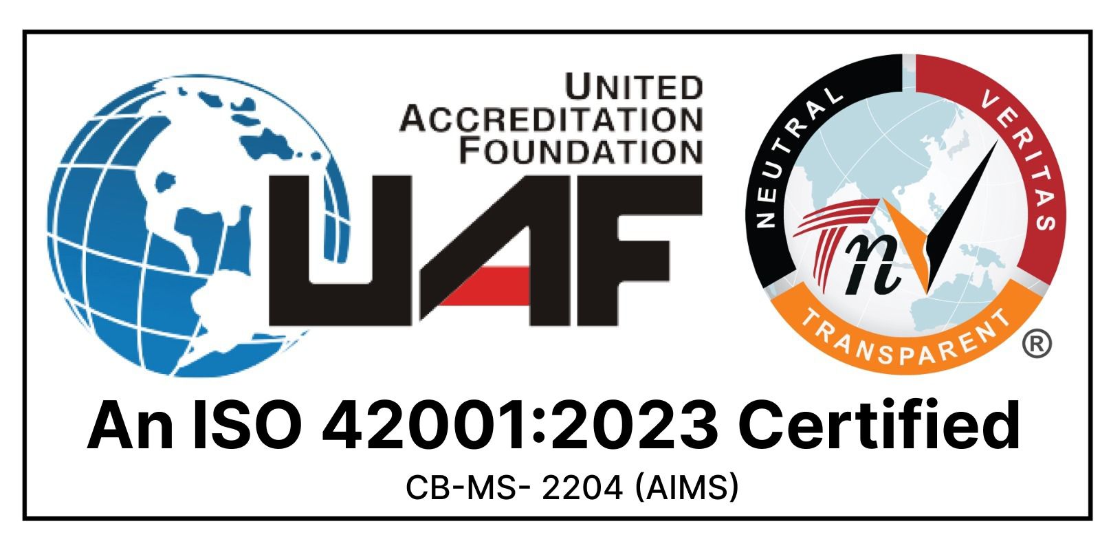 ISO/IEC 42001:2023 Certification Badge — Hinology